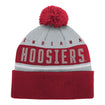 Youth Indiana Hoosiers Redzone Jacquard Crimson Knit Hat - Back View