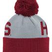 Infant Indiana Hoosiers Jacquard Crimson Grey Knit Hat - Back View