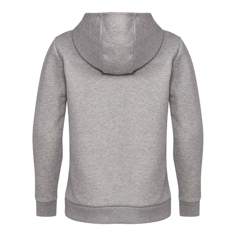 Youth Indiana Hoosiers Adidas Overspray Grey Hooded Sweatshirt - Back View