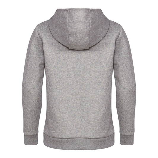 Youth Indiana Hoosiers Adidas Overspray Grey Hooded Sweatshirt - Back View