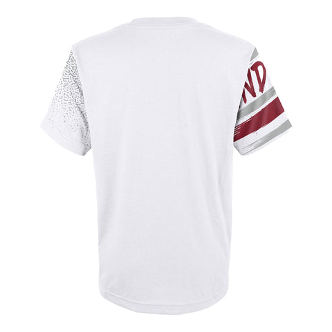 Youth Indiana Hoosiers Game Time White T-Shirt - Back View
