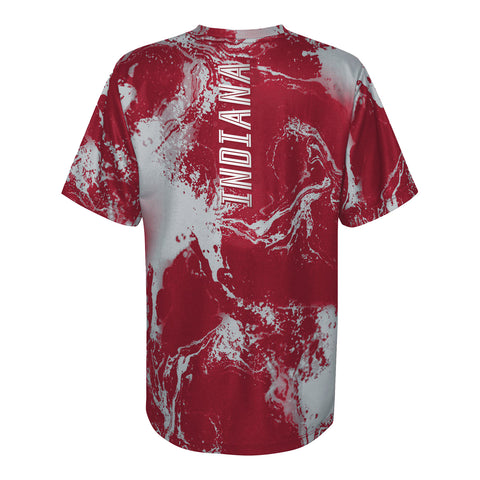 Youth Indiana Hoosiers In the Mix Crimson T-Shirt - Back View