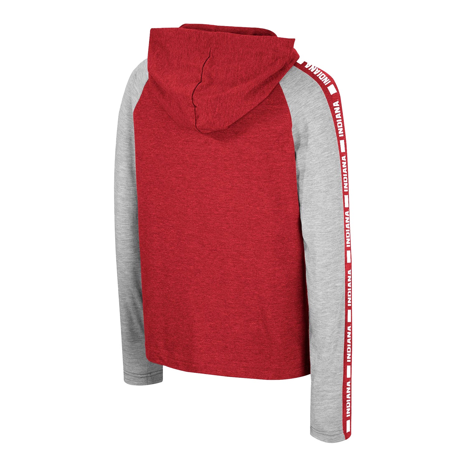 Youth Indiana Hoosiers Ned Crimson Hood - Back View