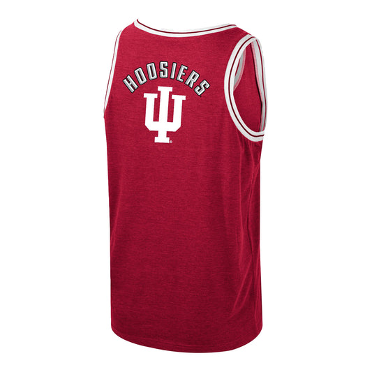 Youth Indiana Hoosiers Shooting Crimson Tank Top - Back View