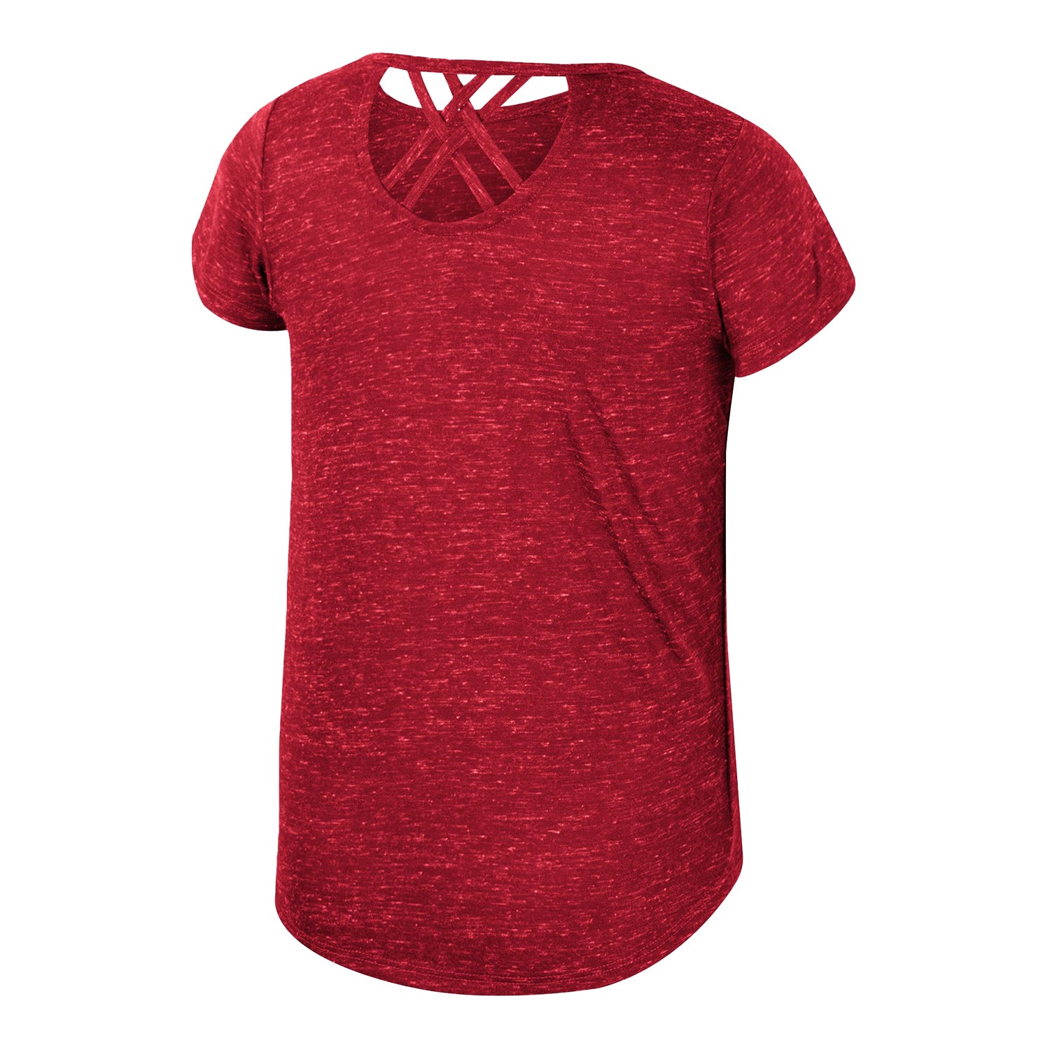 Girls Indiana Hoosiers Star Court Crimson T-Shirt - Back View