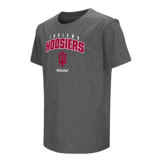 Youth Indiana Hoosiers Volleyball Grey T-Shirt - Front View