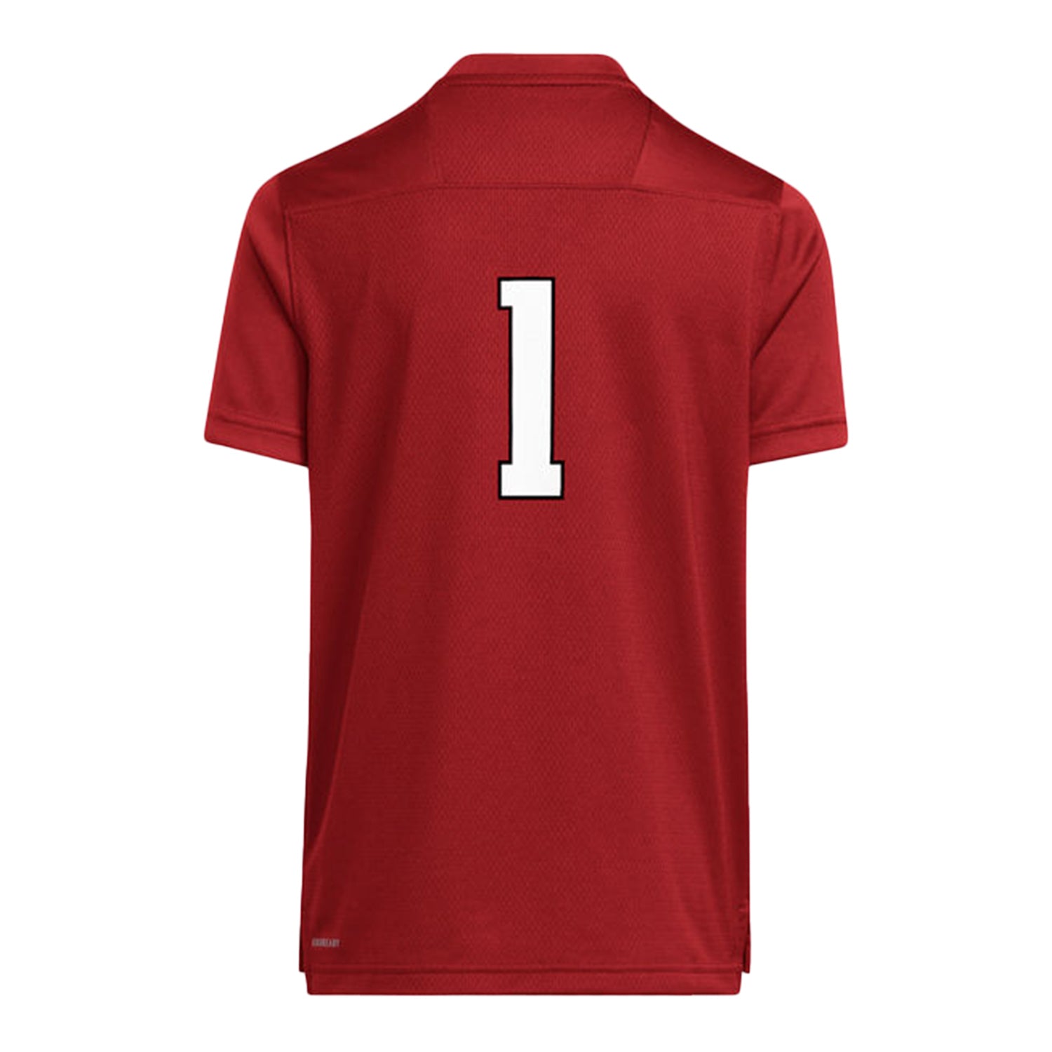 Youth Indiana Hoosiers Adidas #1 Football Crimson Jersey - Back View
