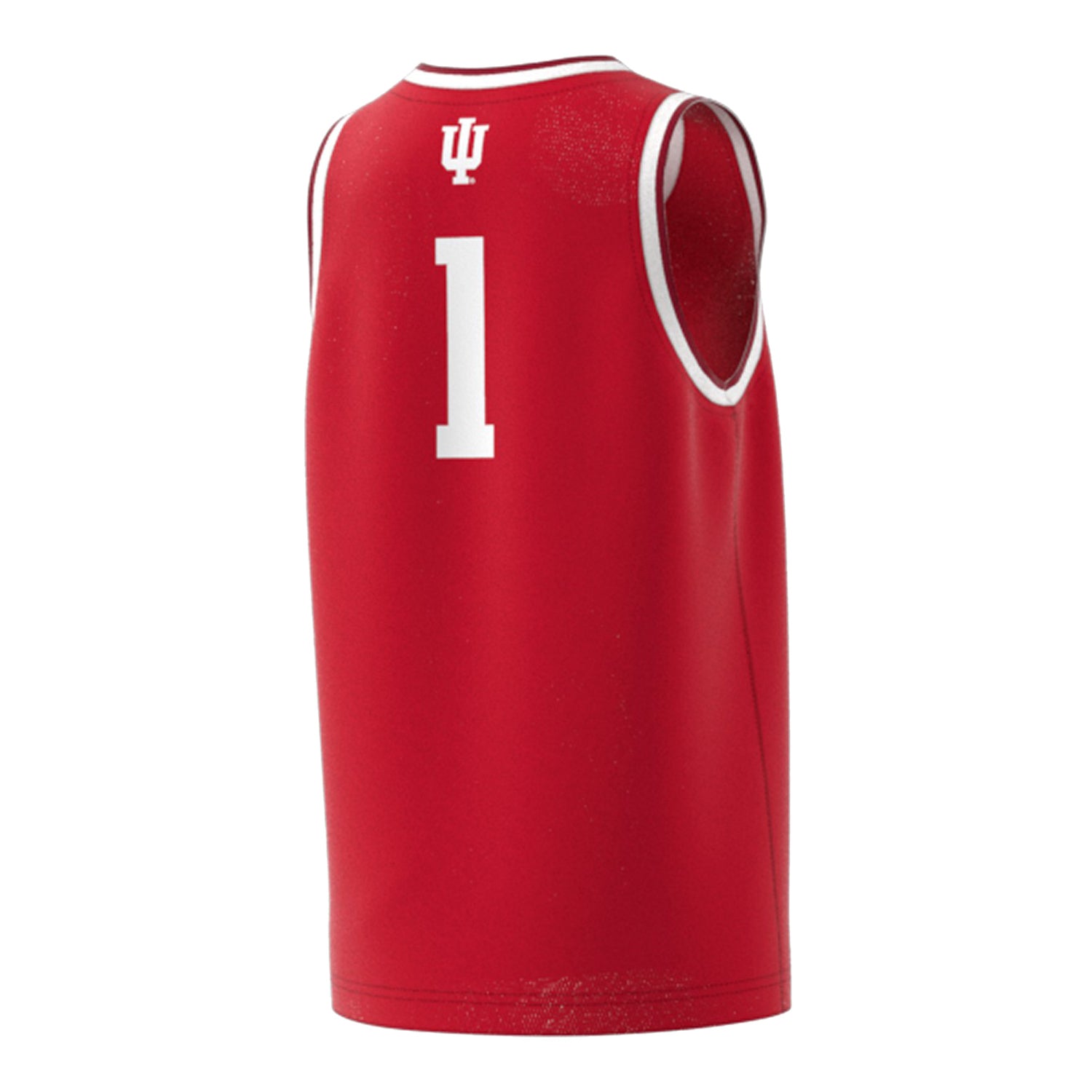Indiana Hoosiers Youth Adidas Swingman Basketball #1 Crimson Jersey - Back View