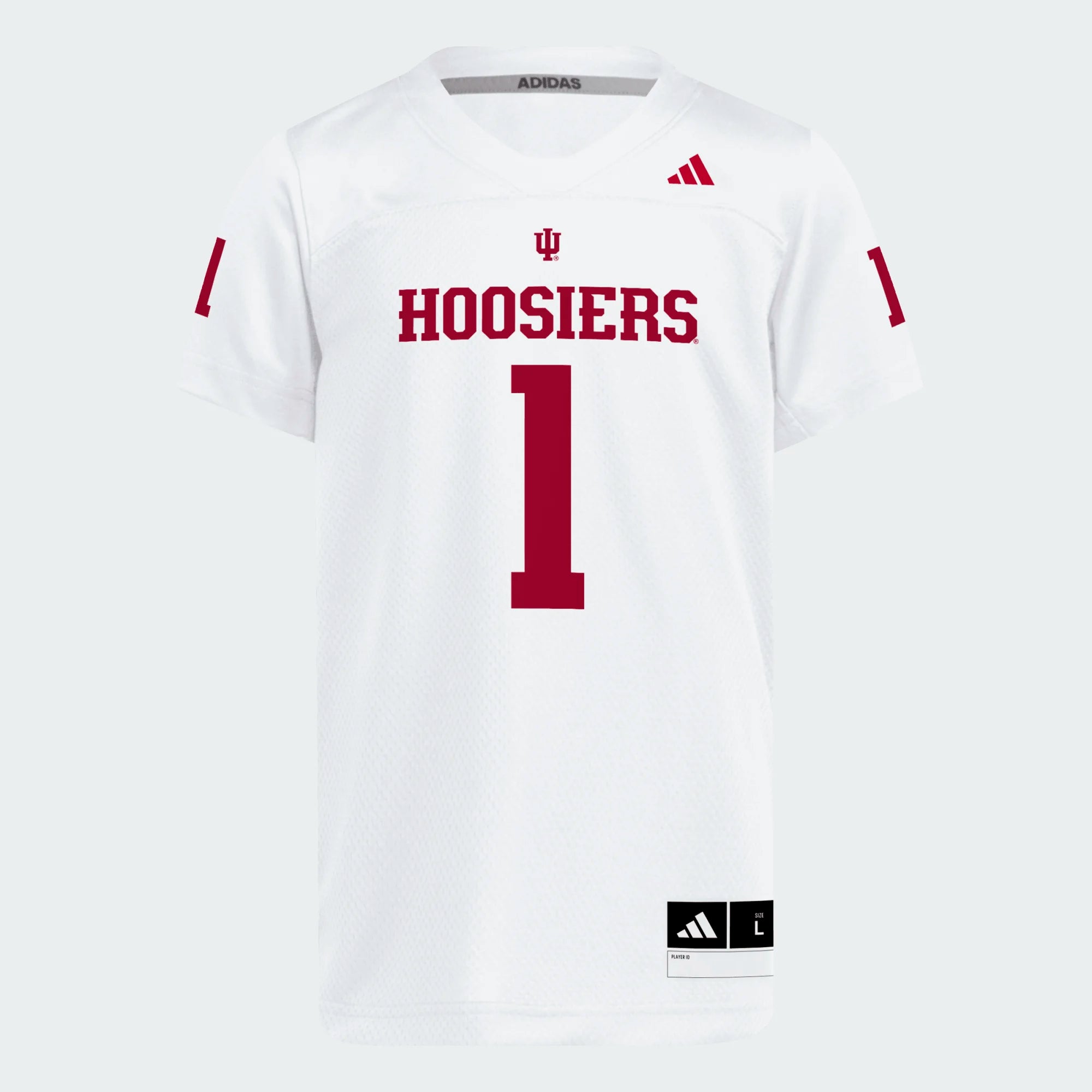 Adidas Indiana Hoosiers Replica Youth #1 White Football Jersey