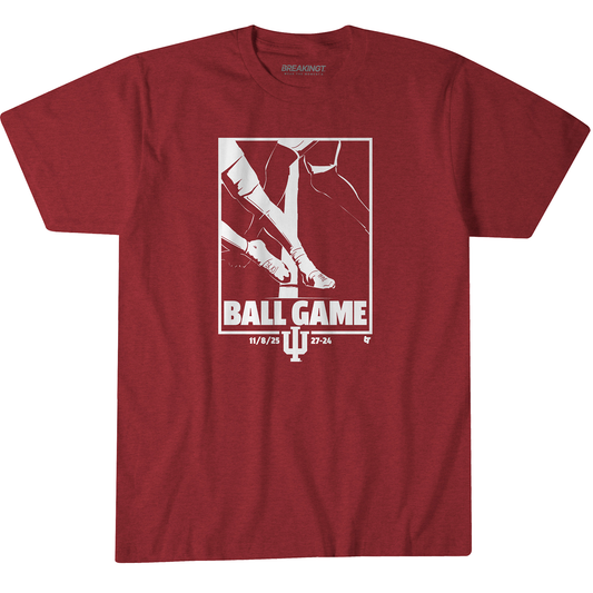Indiana Hoosiers Breaking T Omar Cooper Jr. - Ball Game NIL T-Shirt