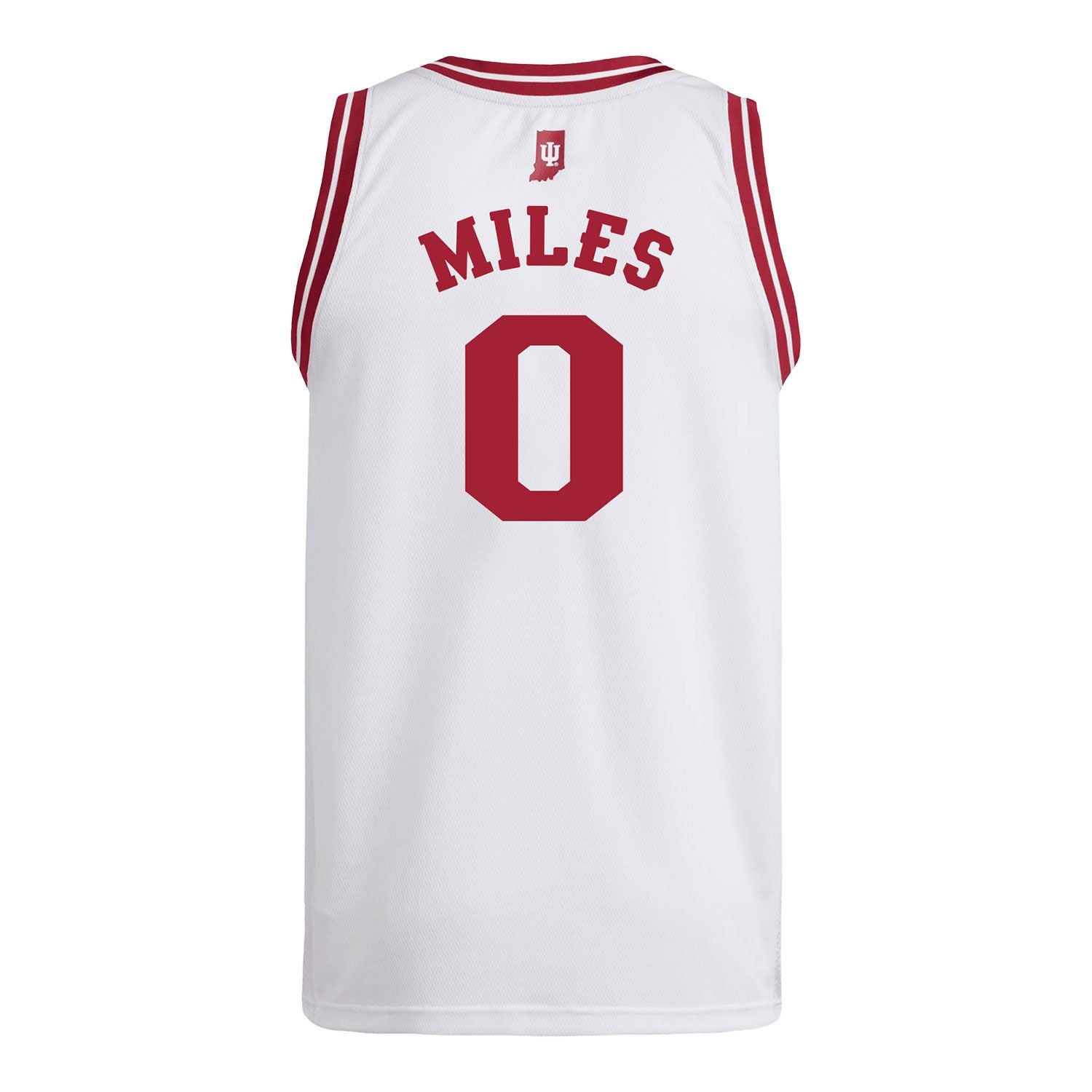 Indiana Hoosiers Adidas #0 Jasai Miles Student Athlete White Basketball Jersey