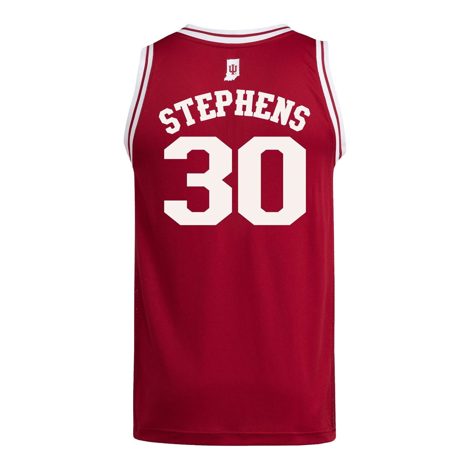 Indiana Hoosiers Adidas #30 Ian Stephens Student Athlete Crimson Basketball Jersey