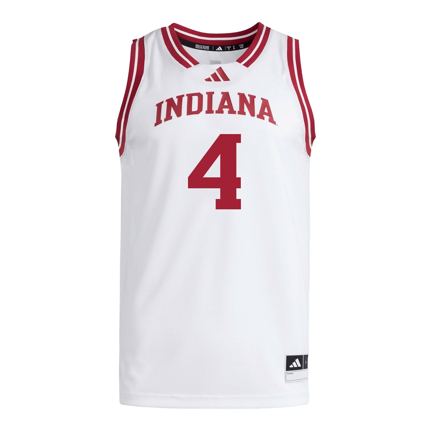 Indiana Hoosiers Adidas #4 Samuel Alexis Student Athlete White Basketball Jersey