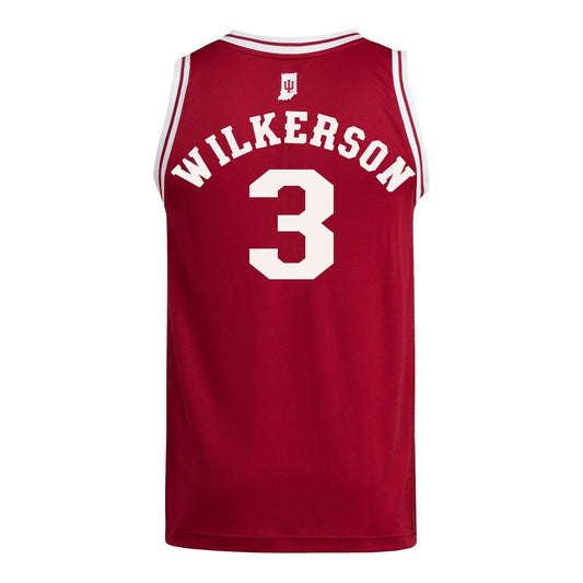 Indiana Hoosiers Adidas #3 Lamar Wilkerson Student Athlete Crimson Basketball Jersey