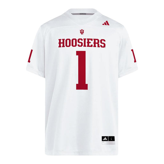 Adidas Indiana Hoosiers Replica #1 White Football Jersey