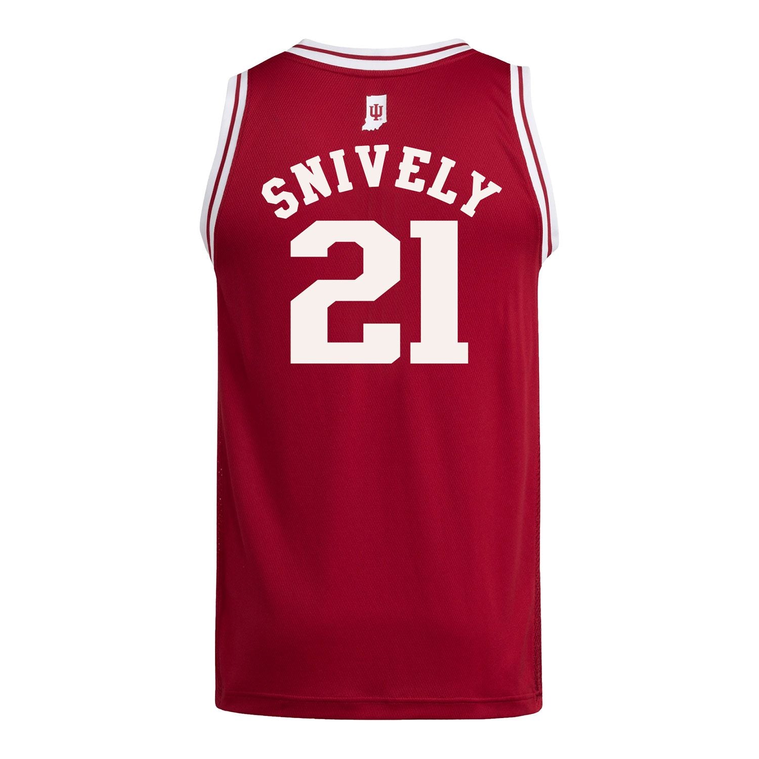 Indiana Hoosiers Adidas #21 Drew Snively Student Athlete Crimson Basketball Jersey