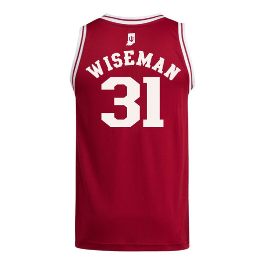 Indiana Hoosiers Adidas #31 Faith Wiseman Student Athlete Crimson Basketball Jersey