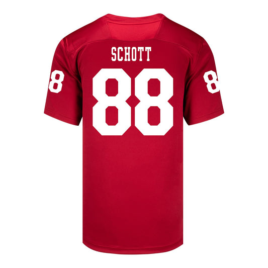 Indiana Hoosiers Adidas Football Student Athlete #88 Brock Schott Premier Football Jersey