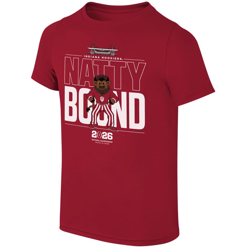 Indiana Hoosiers CFP 2025-2026 Natty Bound Youth Tee