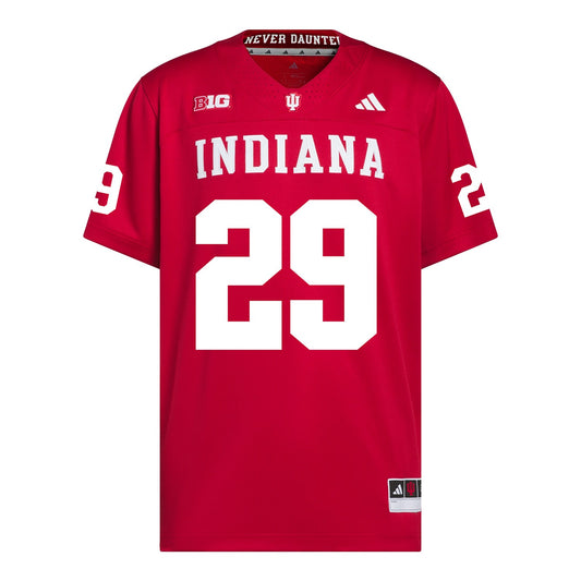 Indiana Hoosiers Adidas Football Student Athlete #29 Lee Beebe Jr. Premier Football Jersey