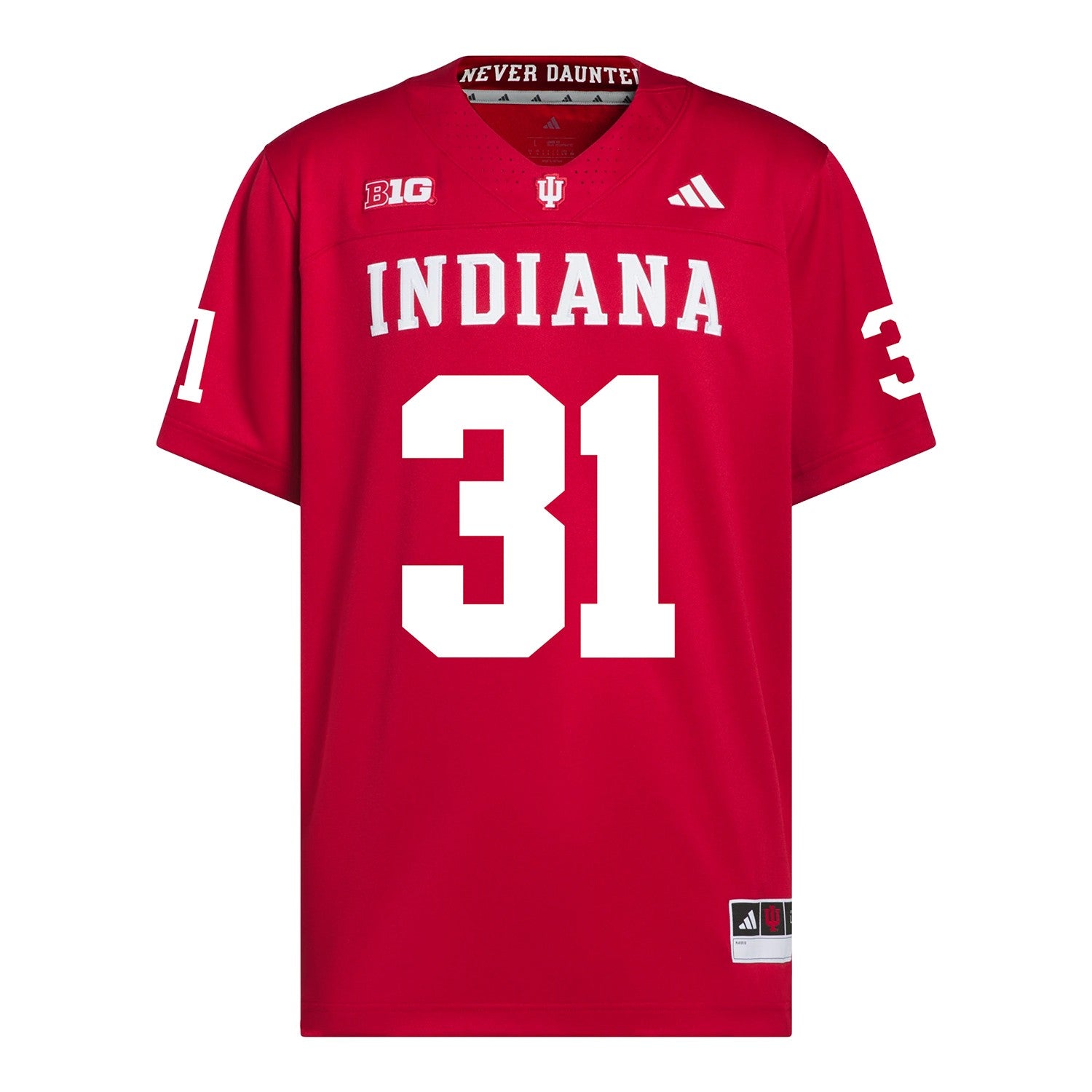 Indiana Hoosiers Adidas Football Student Athlete #31 Anthony Chung Premier Football Jersey