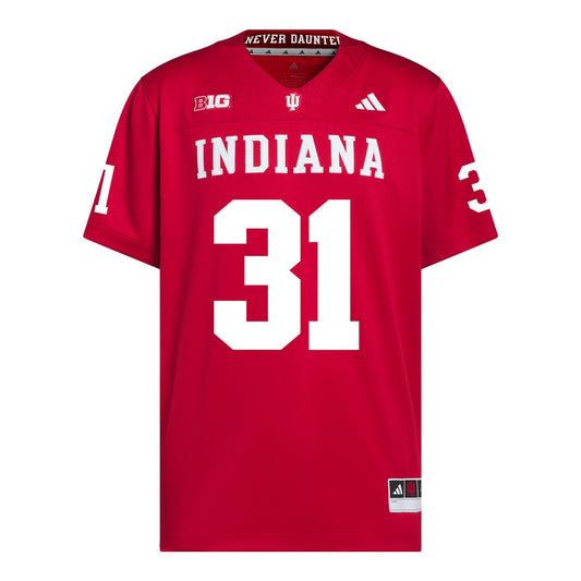 Indiana Hoosiers Adidas Football Student Athlete #31 Anthony Chung Premier Football Jersey