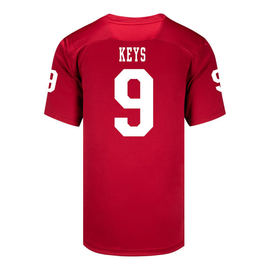 Indiana Hoosiers Adidas Football Student Athlete #9 Lavar Keys Premier Football Jersey