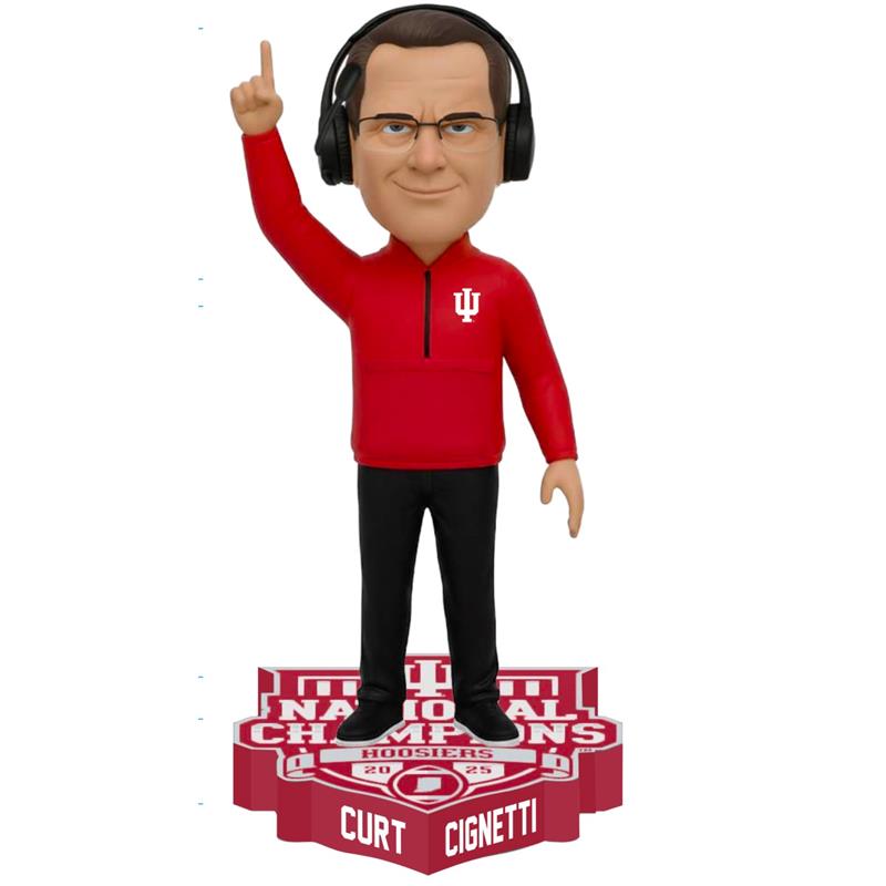 Curt Cignetti Indiana Hoosiers 2025 CFP National Champions Bobblehead