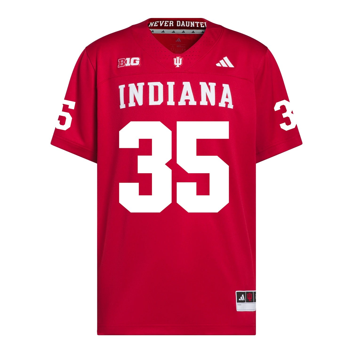 Indiana Hoosiers Adidas Football Student Athlete #35 Paddy McAteer Premier Football Jersey