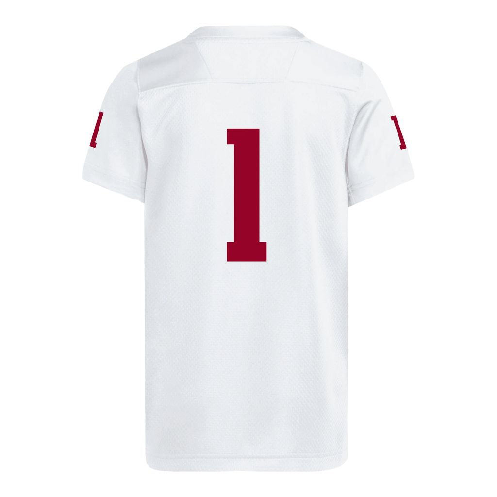 Adidas Indiana Hoosiers Replica Youth #1 White Football Jersey