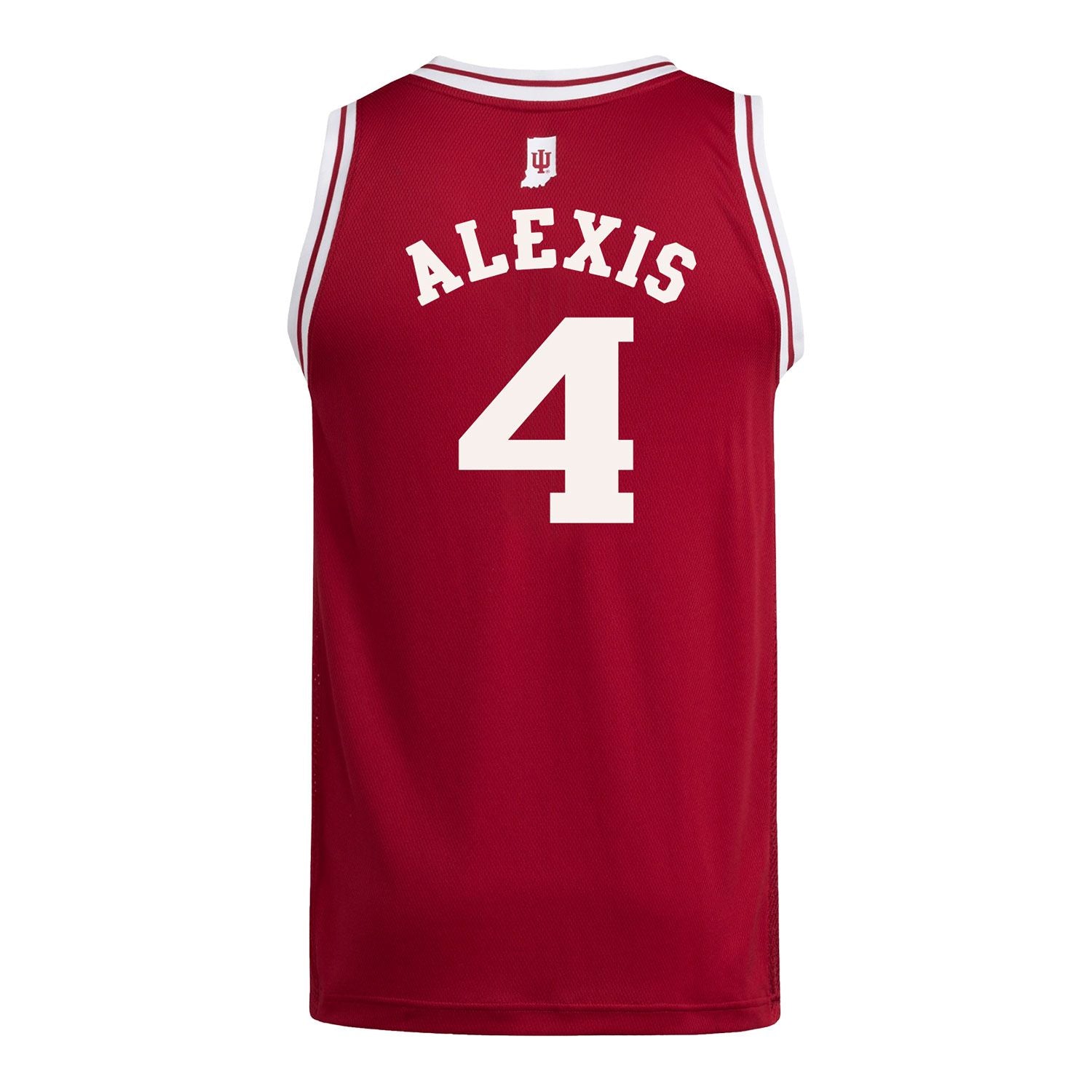 Indiana Hoosiers Adidas #4 Samuel Alexis Student Athlete Crimson Basketball Jersey
