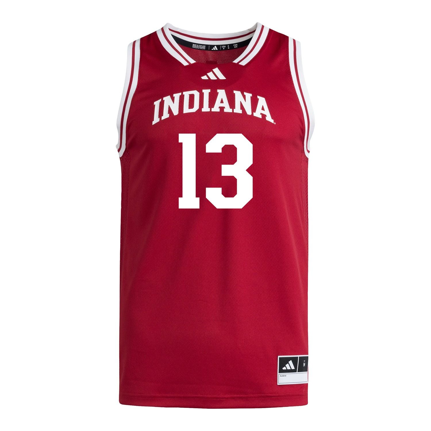 Indiana Hoosiers Adidas #13 Aleksa Ristic Student Athlete Crimson Basketball Jersey