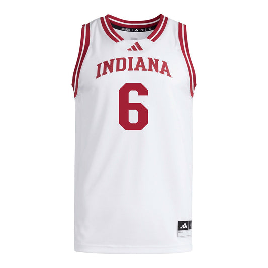 Indiana Hoosiers Adidas #6 Tayton Conerway Student Athlete White Basketball Jersey
