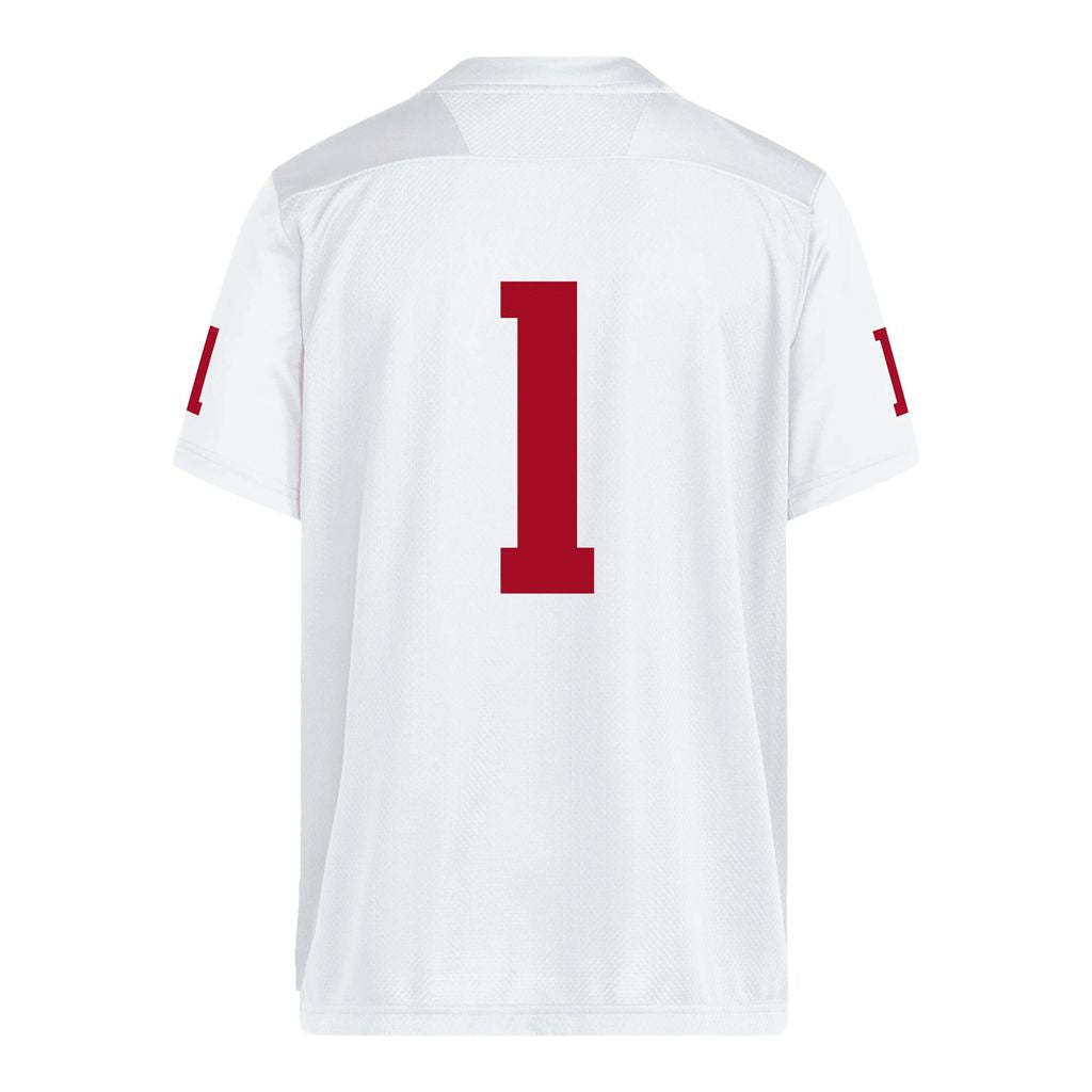 Adidas Indiana Hoosiers Replica #1 White Football Jersey