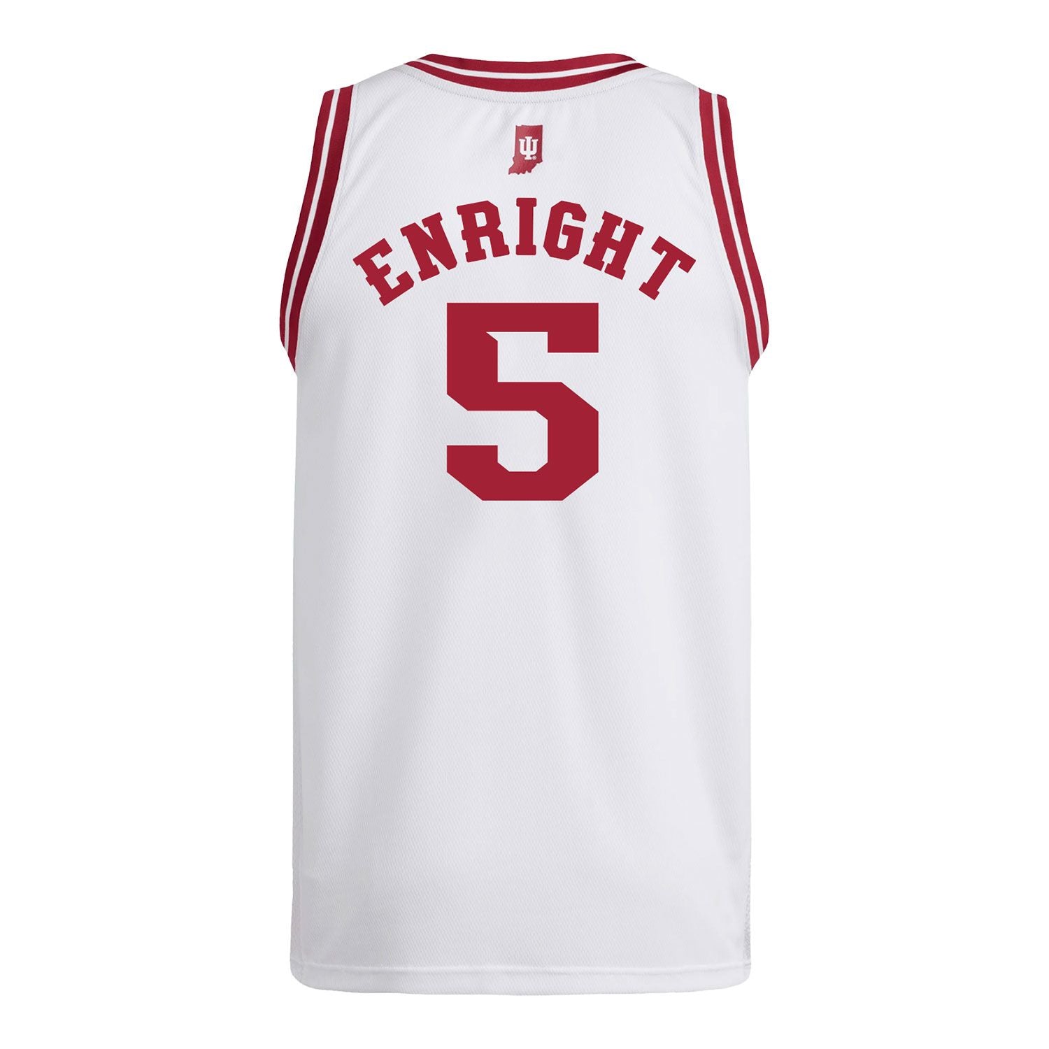 Indiana Hoosiers Adidas #5 Conor Enright Student Athlete White Basketball Jersey