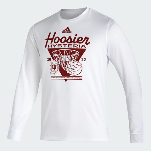 Indiana Hoosiers Adidas Hoosier Hysteria Long Sleeve T-Shirt - Official Indiana University Store