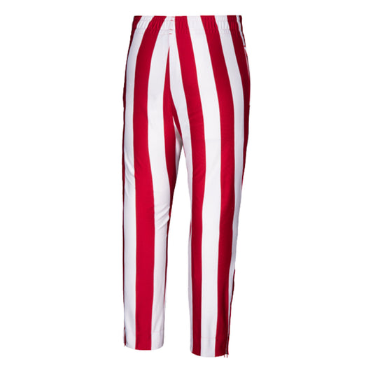 Indiana Hoosiers Adidas Candy Stripe Pants in Crimson and White - Back View