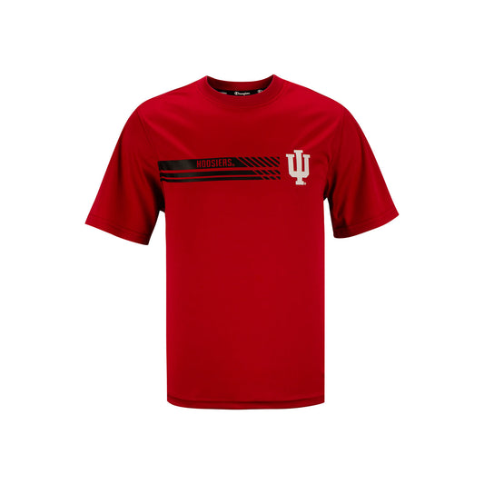 Youth Indiana Hoosiers Impact T-Shirt in Crimson - Front View