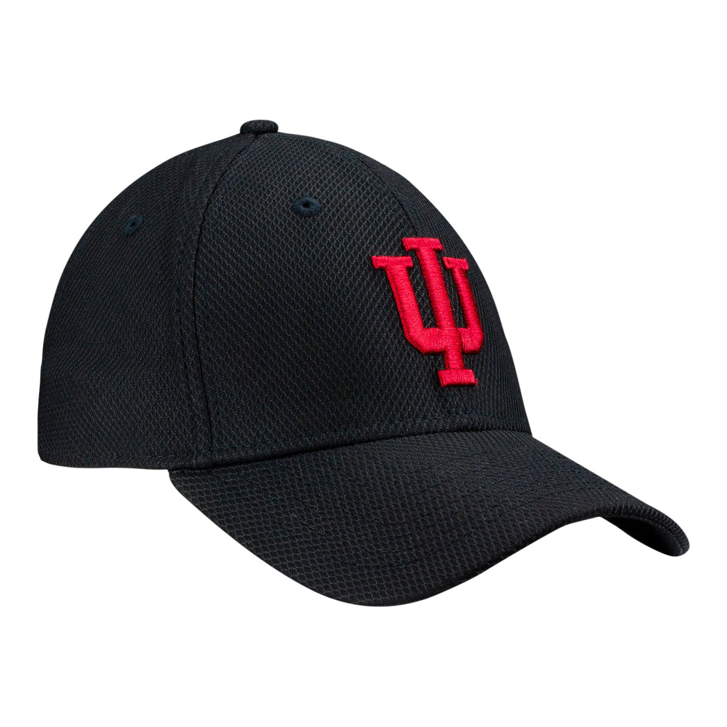 Indiana Hoosiers Primary Logo Black Flex Hat - Front View