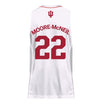 Indiana Hoosiers Adidas White Men's Basketball Student Athlete Jersey #22 Chloe Moore-McNeil - Back View