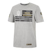 Indiana Hoosiers Shockwave T-Shirt in Grey - Front View
