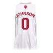 Indiana Hoosiers Adidas White Men's Basketball Student Athlete Jersey #0 Xavier Johnson - Back View