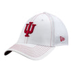 Indiana Hoosiers Primary Logo Neo White Flex Hat - Front View