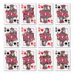 Indiana Hoosiers Playing Cards - Front View