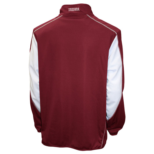 Indiana Hoosiers Thermatic Pullover 1/4 Zip Jacket in Crimson - Back View