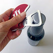 Indiana Hoosiers Football Helmet Bottle Opener Magnet - Side View
