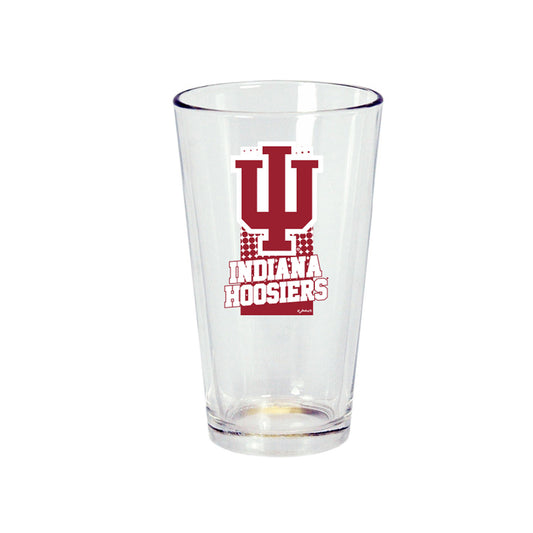 Indiana Hoosiers Logo Pint Glass - Front View