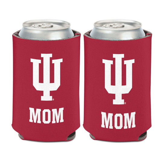 Indiana Hoosiers Mom Crimson Coozie - Front and Back View