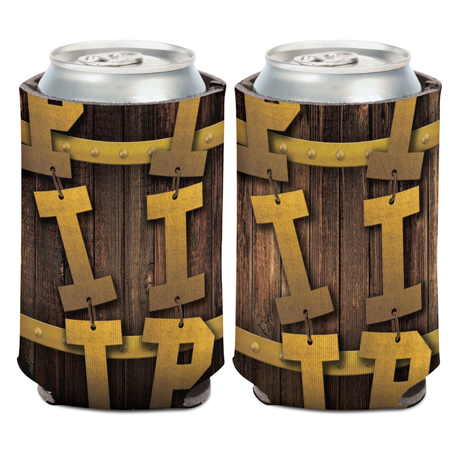 Indiana Hoosiers Oaken Bucket Coozie in Brown - Front View