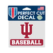 Indiana Hoosiers 4" x 5" Baseball Decal - Front View